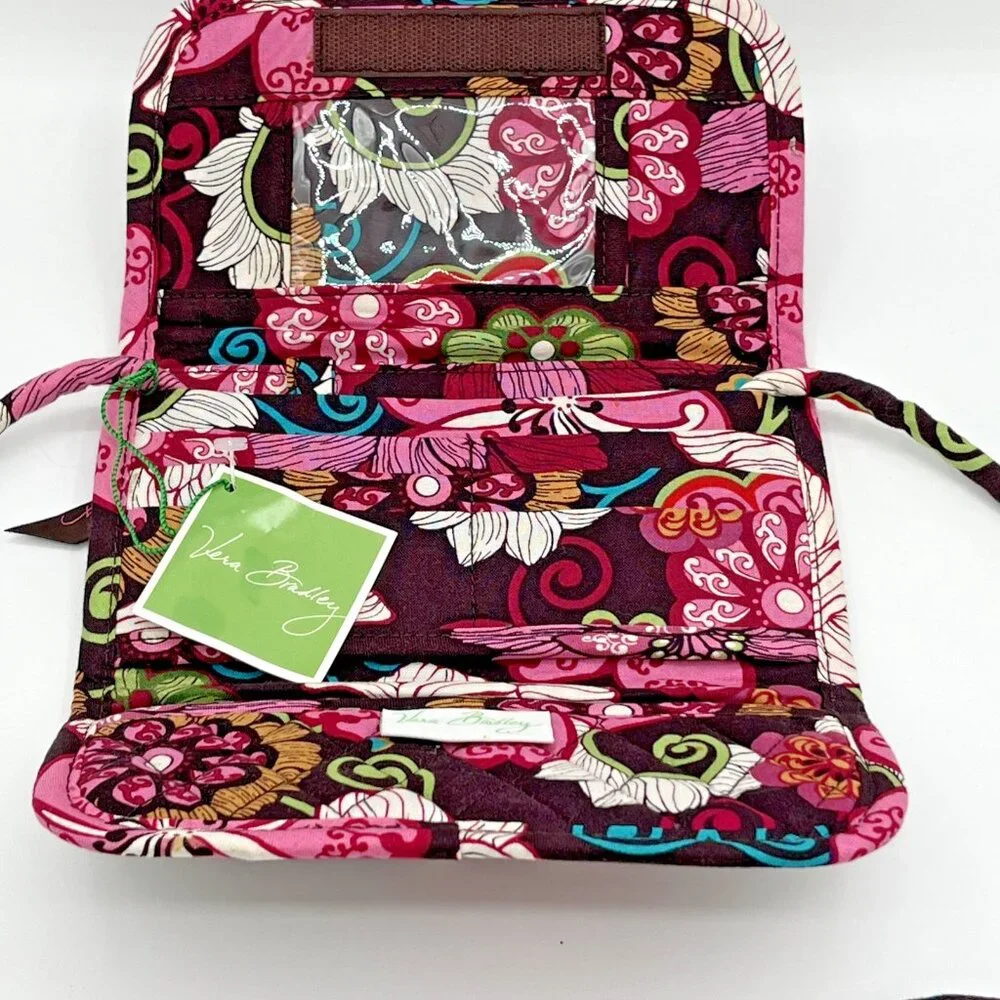 Vera‎ Bradley Mod Floral Pink Shoulder Bag Single Strap Coin Purse 7x4 - Picture 5 of 10